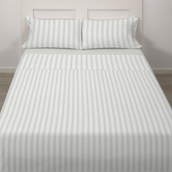 Juego de Sábanas 4 Piezas Cama 150 cm URBAN STYLE Rio Rayas