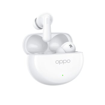 Auriculares True Wireless – OPPO Enco Air 4, 43 h Autonomía, Cancelación de Ruido, IP55, Blanco sedoso
