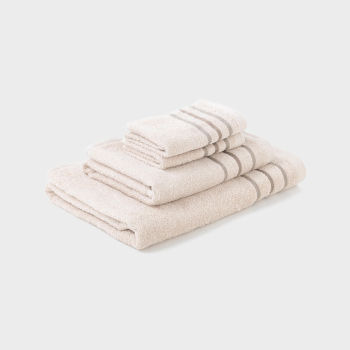 Pack 4 Toallas Fantasia TEX BASIC Beige