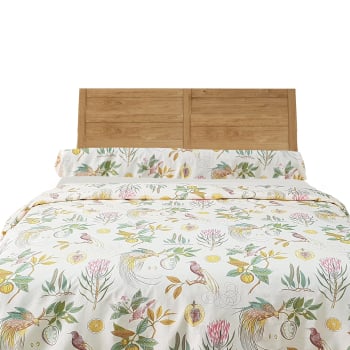 Funda Nórdica Dos Piezas Popelín Algodón ALO HOME Cama 90 cm Blanco