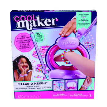 Cool Maker Stack’d Heishi Studio Taller de Pulseras con 1200 Cuentas, Manualidades +7 años