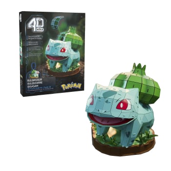 Spin Master 4D Build Pokémon Kit de rompecabezas en 3D de Bulbasaur +12 años