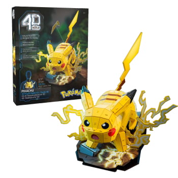 Spin Master 4D Build Pokémon Kit de rompecabezas en 3D de Pikachu +12 años