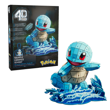 Spin Master 4D Build Pokémon Kit de rompecabezas en 3D de Squirtle +12 años