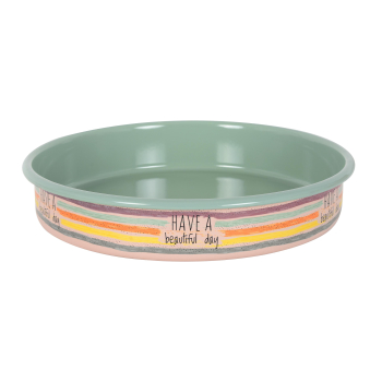 Bandeja Horno Redonda de Acero 30 cm Have a Beautiful Day 