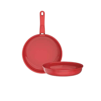 Set 2 Sartenes CARREFOUR HOME Terra, Antiadherente, de Aluminio, Apto Inducción, 24-28 cm, Mango Desmontable