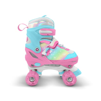 Patines Infantil en Paralelo con Luces en Ruedas Olsson Blossom T.XS (28/31)