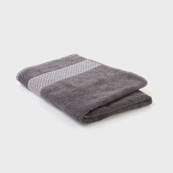 Toalla de Baño 100x150 cm TEX HOME Ruben Gris