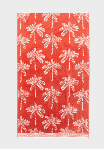 Toalla de Playa 160x90 cm TEX HOME Jacquard Marrón