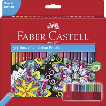 Lapices de Colores Faber-Castell Surtidos 60 uds