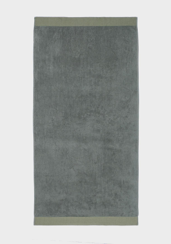 Toalla de Playa 150x75 cm TEX BASIC Velour Lisa Verde