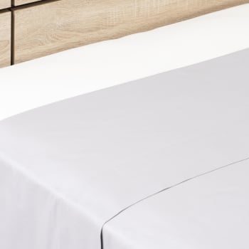 Sábana Encimera Algodón Percal Bio TEX HOME Cama 150 cm Gris