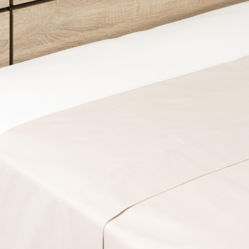 Sábana Encimera Algodón Percal Cama 180 cm TEX HOME Beige