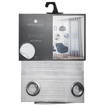Visillo 140x240 cm Atmosphera Louis - Gris