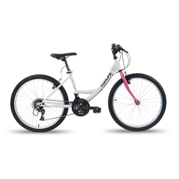 Bicicleta MTB 24 Toplife Venere, Blanca/Rosa