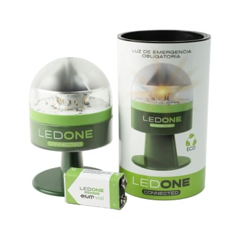 Baliza V16 Homologada con Geolocalización Ledone - Luz de emergencia conectada con DGT 3.0, eSIM, Visibilidad 360°