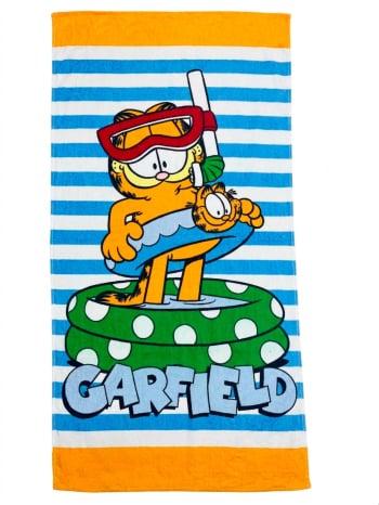 Toalla de Playa de Algodón 150x75 cm Garfield Multicolor
