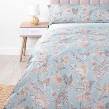 Funda Nórdica 2 Piezas de Algodón Cama 90 cm DON ALGODON Kombo Verde