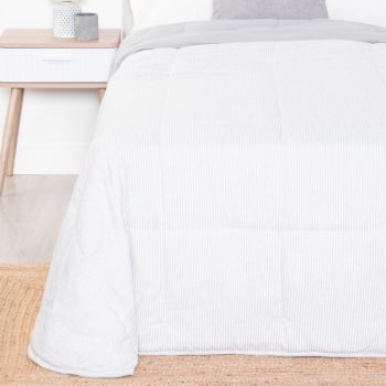 Colcha de Microfibra Cama 135 cm TUOMI HOMEWEAR Gris