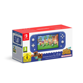 Consola NIntendo Switch Lite 32 GB con Animal Crossing - Azul