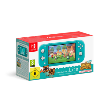 Consola Nintendo Switch LIte 32 GB con Animal Crossing - Turquesa