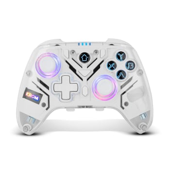 Mando Inalámbrico krom Krystal para Switch 2, Switch, PC - Blanco
