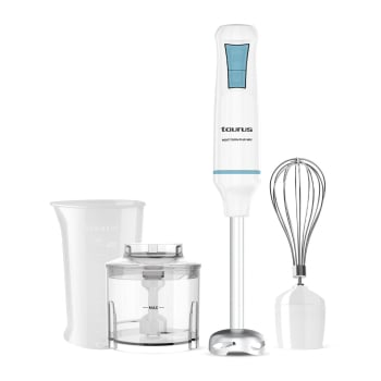 Batidora de Mano Taurus 1000 Plus Inox, 1000 W, 500 ml, 2 Velocidades - Blanco