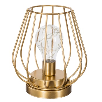 Lámpara Microled de Varillas Metal Dorado 17x15 cm ATMOSPHERA Madi
