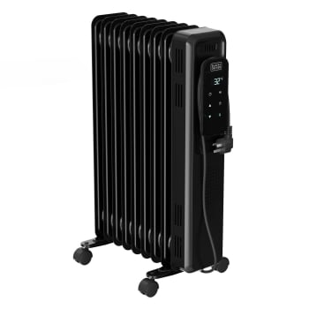 B&D Radiador De Aceite Black & Decker BXRA2001E, 2000 W, 9 Elementos, Termostato Digital
