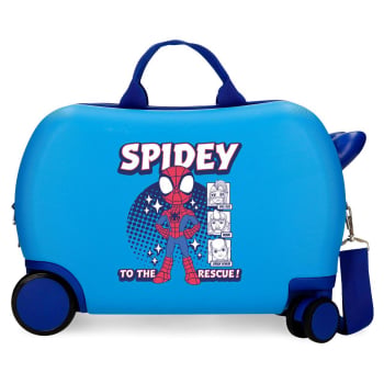 Maleta Infantil 45x31x20 cm, 4 ruedas, 2 Multi, Marvel Spidey to the Rescue, Azulón