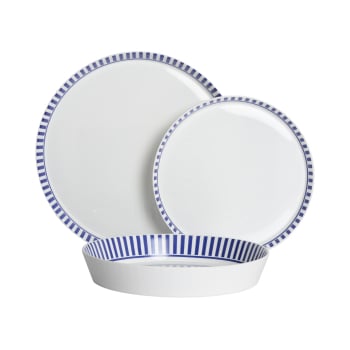 Vajilla en Vidrio Opal 12 piezas IDEALCASA Flavia