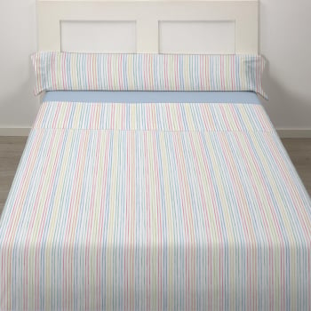 Juego de Sábanas 3 Piezas Cama 90 cm TEX HOME Siena Rayas