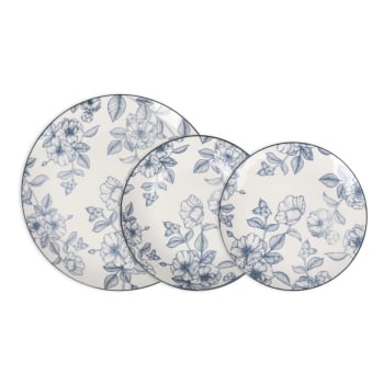 Vajilla de Porcelana de 12 pzas ALFARES DE SANTA CLARA Arden