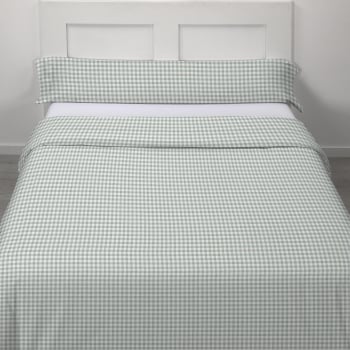 Juego de Funda Nordica Poliéster 2 Piezas Cama 105 cm TEX HOME Cuadro Vichi Scott