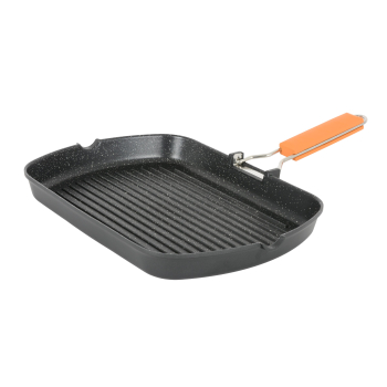 Parrilla SANPIETRO Rooster, Antiadherente, de Aluminio fundido, Apto Inducción, 34x24 cm