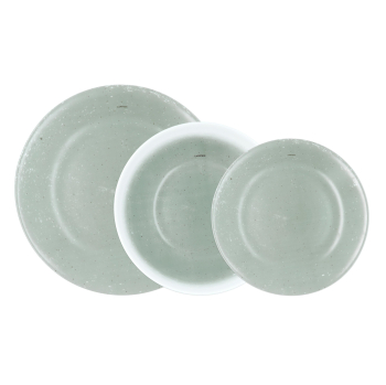 Vajilla de Vidrio Opal 18 pzas LUMINARC Senda - Verde