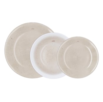 Vajilla de Vidrio Opal 18 pzas LUMINARC Senda - Taupé