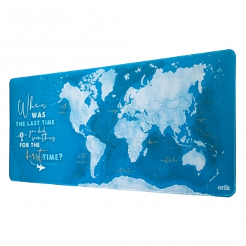 Vade XL Mapa Mundo Azul 80x35 cm