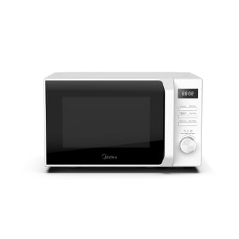 Microondas con Grill Midea AG20CF2E, 700W, 20 L, 5 Niveles de Potencia- Blanco