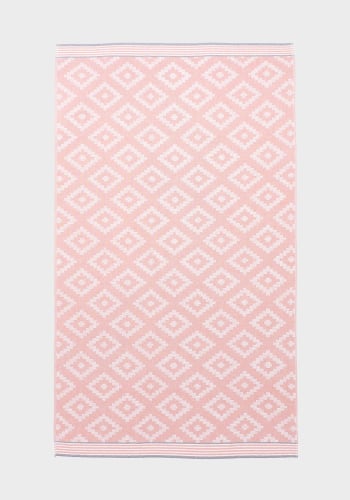 Toalla de playa 160x90 cm TEX HOME Fouta jacquard Naranja 