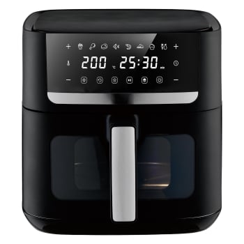 Freidora de Aire sin Aceite Qmax 2297X, 1600 W, 7 L - Negro