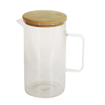 Jarra borosilicato Tapa Bambú 1,25L AMBITION Mia