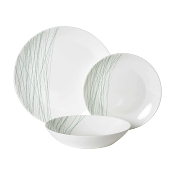 Vajilla de Vidrio Opal 12 piezas IDEALCASA Grass