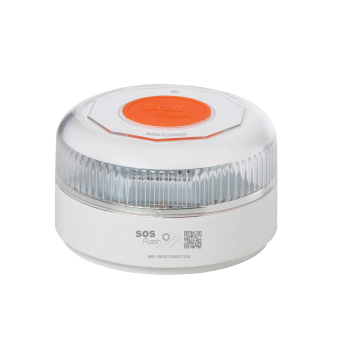Baliza V16 Homologada con Geolocalización SOS Flash - Luz de emergencia conectada con DGT 3.0, eSIM, Visibilidad 360°