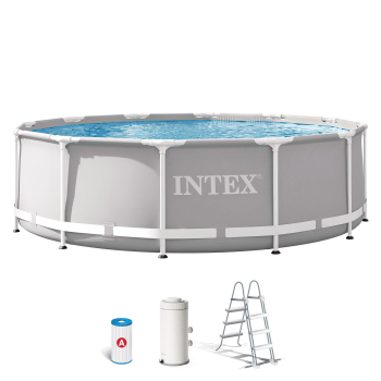 Piscina Desmontable Redonda 366x99 cm Intex Prisma Frame