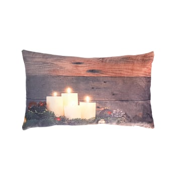 Cojín Navideño con Iluminación ALO HOME 30x50 cm Blanco