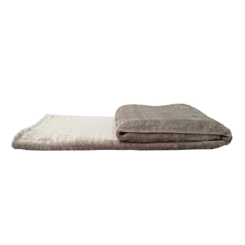 Manta Suave Coralina ALO HOME Cama 135 cm Gris