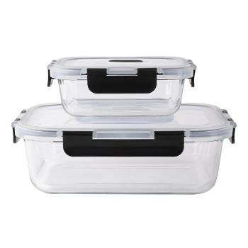 Set 2 Herméticos de Vidrio 1.52 l +370 ml MASTERPRO Maestro
