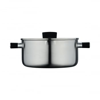 Cacerola Masterpro Maestro, 4,9L, Acero Inoxidable, Apta Inducción, con Tapa