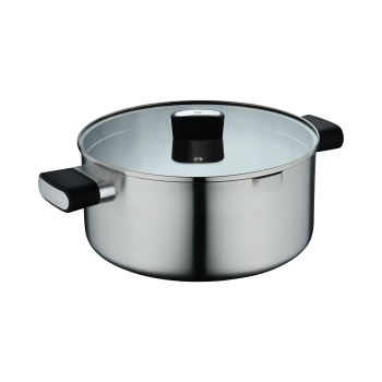 Cacerola Masterpro Maestro, 7,6L, Acero Inoxidable, Apta Inducción, con Tapa